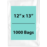 Clear Poly Bags 1.5Mil 12X13 Flat Open Top (LDPE)