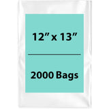 LDPE Clear Poly Bags 12X13 inches 2000 Bags