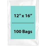 Clear Poly Bags Flat 1.5 Mil Size: 12 inch (width) X 16 inch (height)