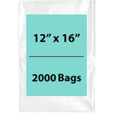 LDPE Clear Poly Bags 12X16 inches 2000 Bags