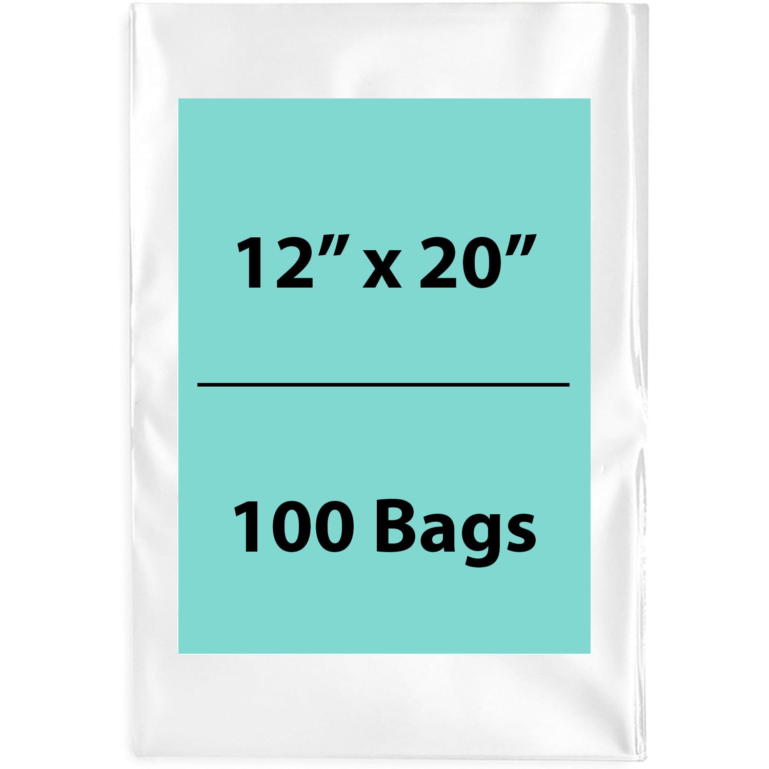 Clear Poly Bags 1.5Mil 12X20 Flat Open Top (LDPE)