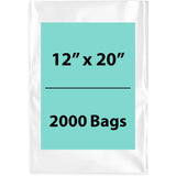 LDPE Clear Poly Bags 12X20 inches 2000 Bags