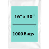 LDPE Clear Poly Bags 16X30 inches 1000 Bags