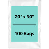 Clear Poly Bags 1.5Mil 20X30 Flat Open Top (LDPE)