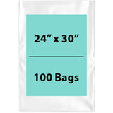  Clear Poly Bags Flat 1.5 Mil Size: 24 inch (width) X 30 inch(Height) 