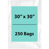 Clear Poly Bags 1.5Mil 30X30 Flat Open Top (LDPE)