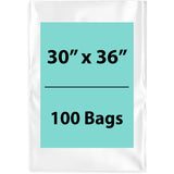 Clear Poly Bags 1.5Mil 30X36 Flat Open Top (LDPE)