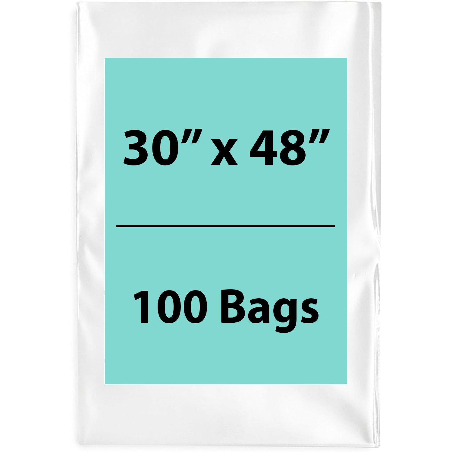  Clear Poly Bags Flat 1.5 Mil Size: 30 inch (width) X 48 inch(Height) 