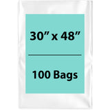  Clear Poly Bags Flat 1.5 Mil Size: 30 inch (width) X 48 inch(Height) 