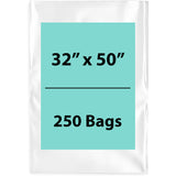 Clear Poly Bags 1.5Mil 32X50 Flat Open Top (LDPE)
