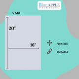 16 x 20 5 Mil Clear Co-Extruded Vacuum Pouches
