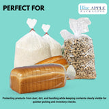 8" X 4" X 18" 0.85 Mil Clear TUF-R Heavy LLDPE Gusset Bags
