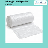15" X 9" X 32" 7 1/2-10 Gal Clear LLDPE Trash Can Liners 0.4 Mil