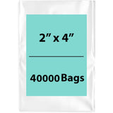 LDPE Clear Poly Bags 2X4 inches 40000 Bags