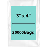 LDPE Clear Poly Bags 3X4 inches 30000 Bags