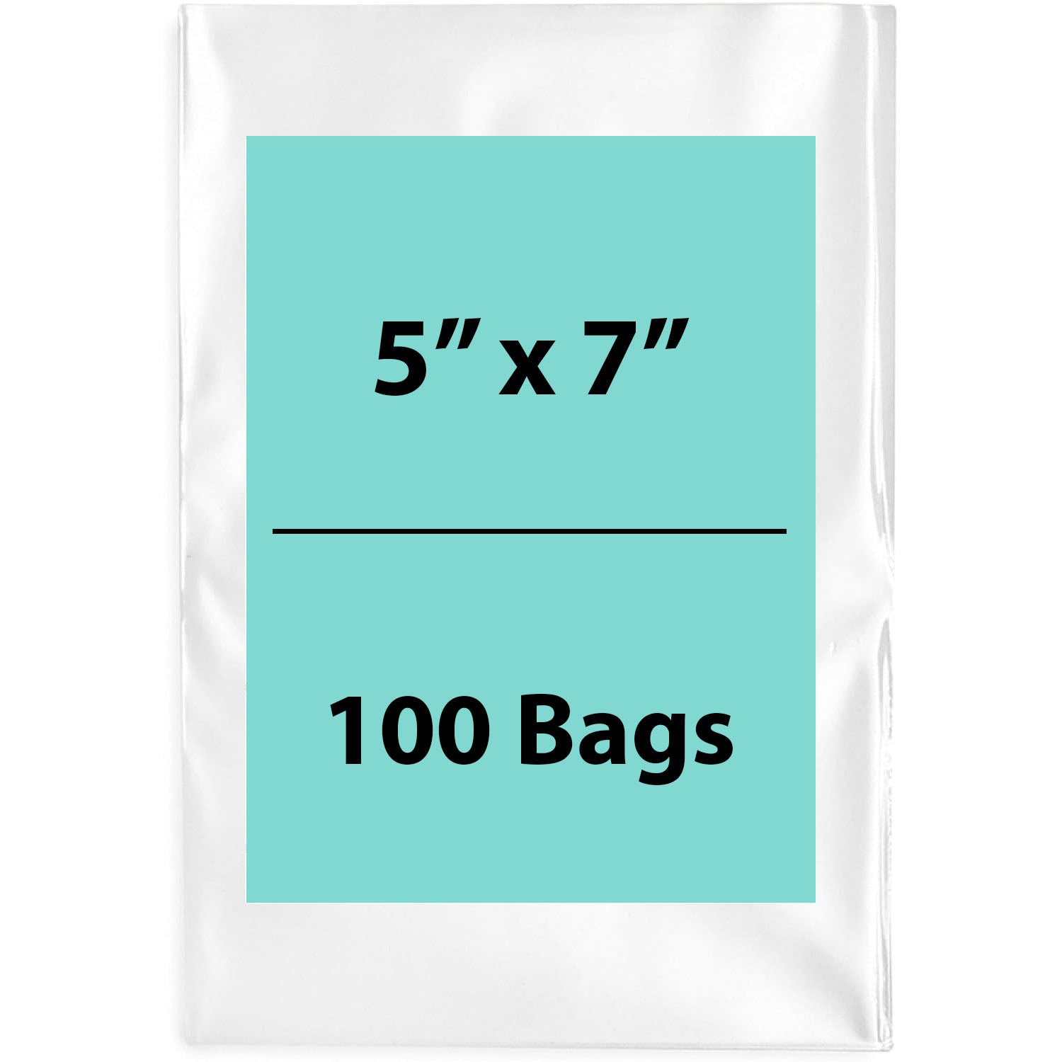 Clear Poly Bags 2Mil 5X7 Flat Open Top (LDPE)