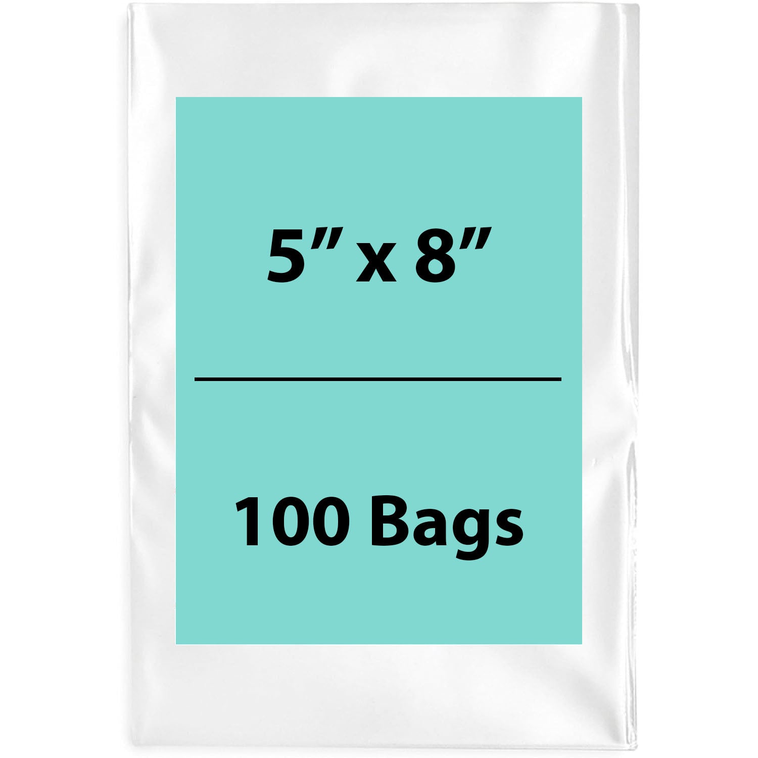 Clear Poly Bags 2Mil 5X8 Flat Open Top (LDPE)