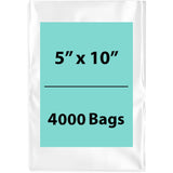 LDPE 2Mil Clear Poly Bags 5X10 inches 4000 Bags