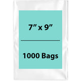 Clear Poly Bags 2Mil 7X9 Flat Open Top (LDPE)