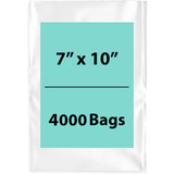 LDPE 2Mil Clear Poly Bags 7X10 inches 4000 Bags