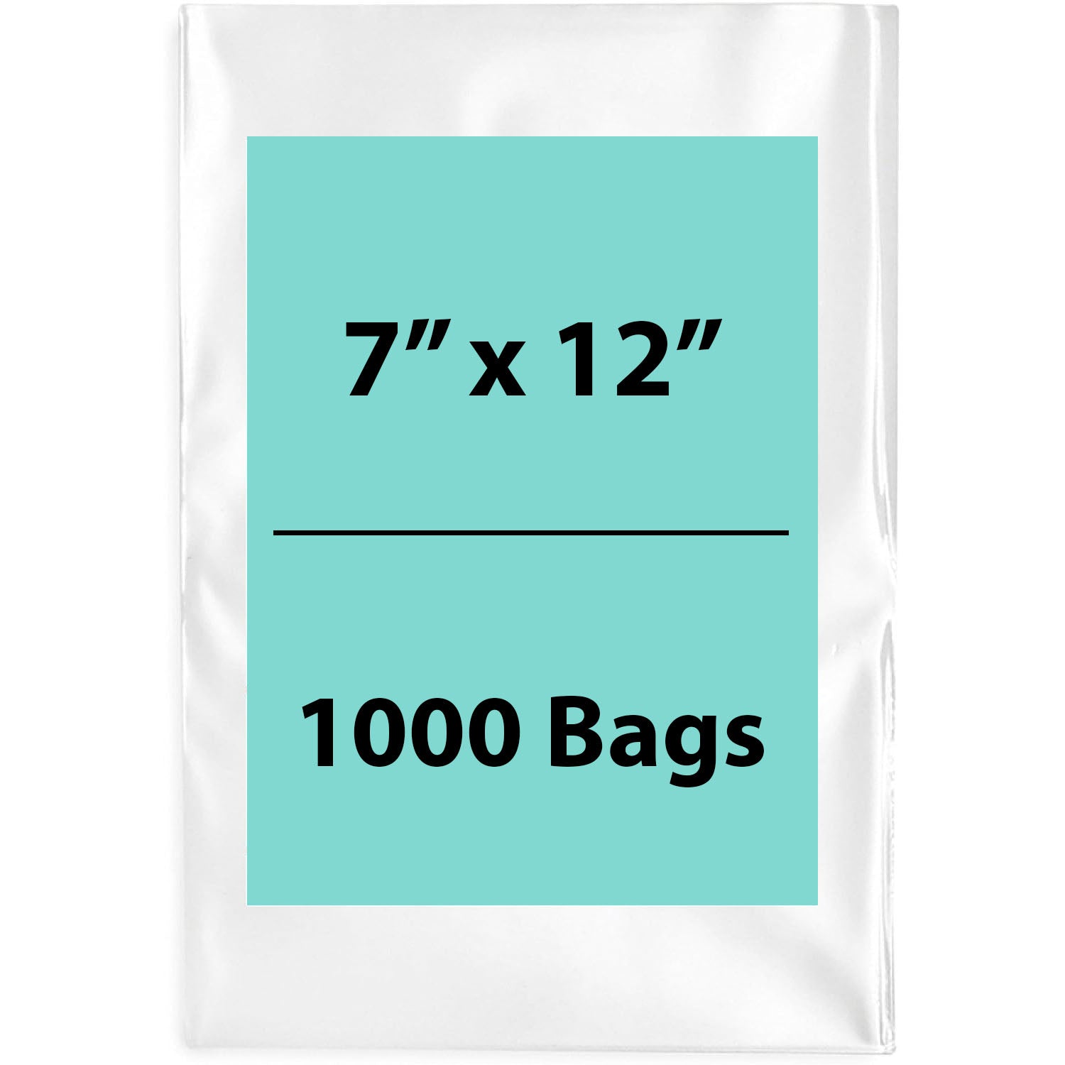 Clear Poly Bags 2Mil 7X12 Flat Open Top (LDPE)