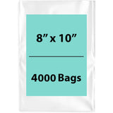 LDPE 2Mil Clear Poly Bags 8X10 inches 4000 Bags