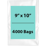 LDPE 2Mil Clear Poly Bags 9X10 inches 4000 Bags