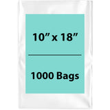 Clear Poly Bags 2Mil 10X18 Flat Open Top (LDPE)