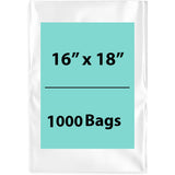 LDPE 2Mil Clear Poly Bags 16X18 inches 1000 Bags