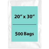 LDPE 2Mil Clear Poly Bags 20X30 inches 500 Bags