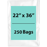 LDPE 2Mil Clear Poly Bags 22X36 inches 2000 Bags