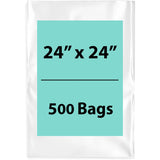 LDPE 2Mil Clear Poly Bags 24X24 inches 500 Bags