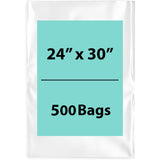 LDPE 2Mil Clear Poly Bags 24X30 inches 500 Bags