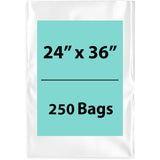 LDPE 2Mil Clear Poly Bags 24X36 inches 250 Bags