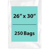 LDPE 2Mil Clear Poly Bags 26X30 inches 250 Bags