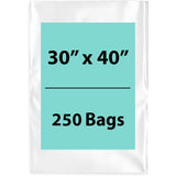 LDPE 2Mil Clear Poly Bags 30X40 inches 250 Bags