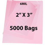 Anti Static Poly Bags 6 Mil 2 X 3 Inches Heavy Duty Plastic