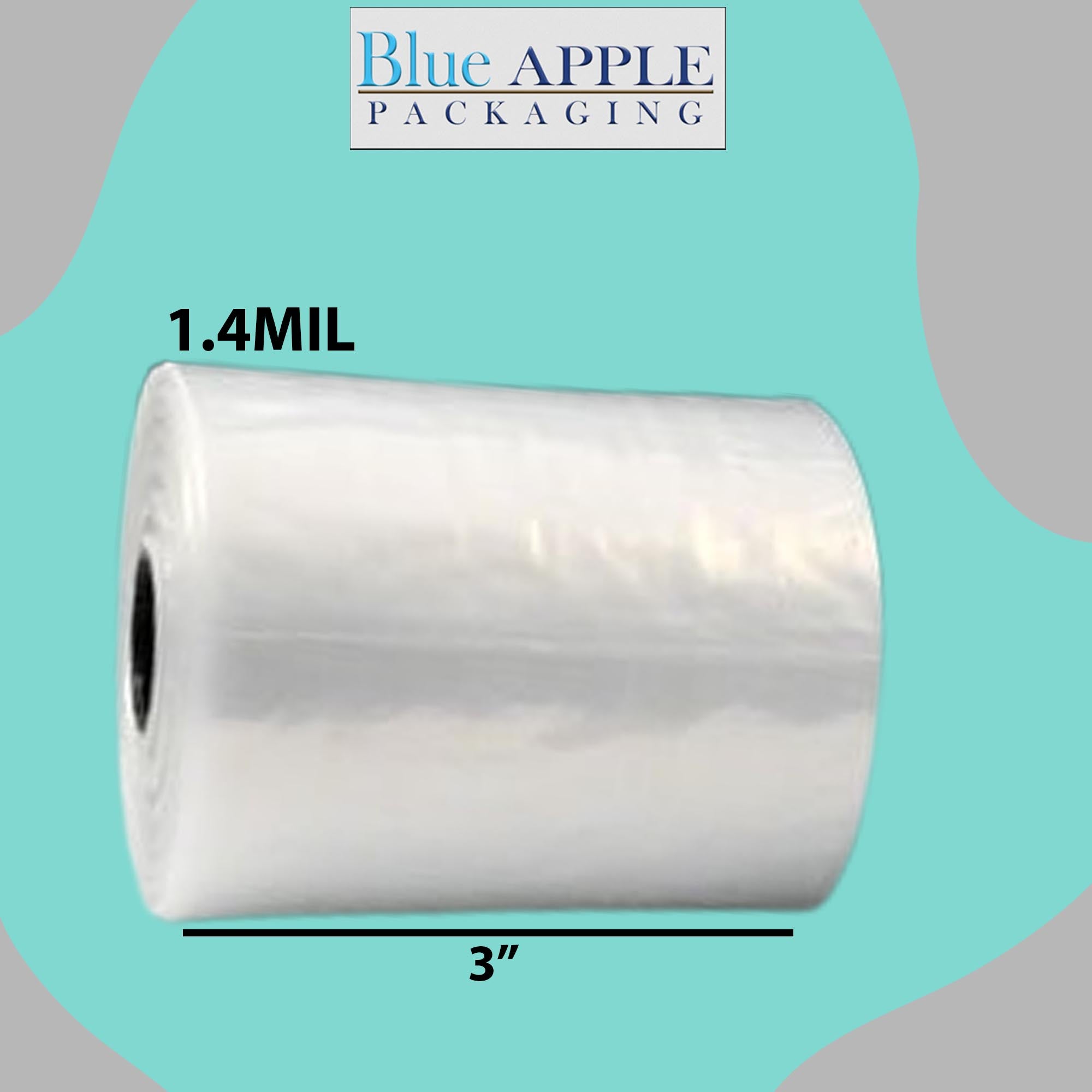 Clear Auto Fill Poly Bags 1.4 Mil, 3 inch (width) X 3 inch (height) Roll of 5000 Bags