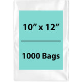 Clear Poly bags 1.25 Mil 10 inch (width) X 12 inch (Height) Pack of 1000 Bags