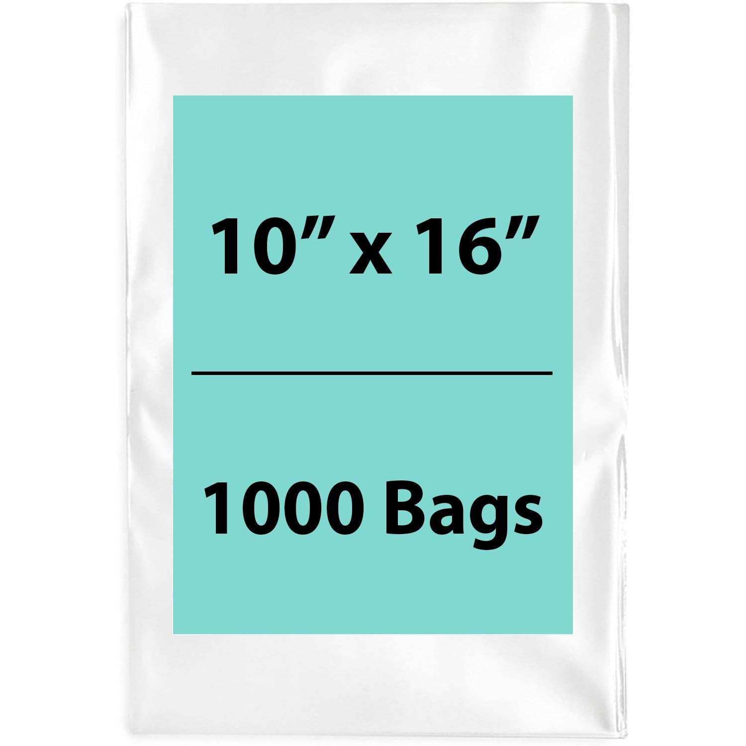 Clear Poly Bags 1.25Mil 10x16 Flat Open Top (LDPE)