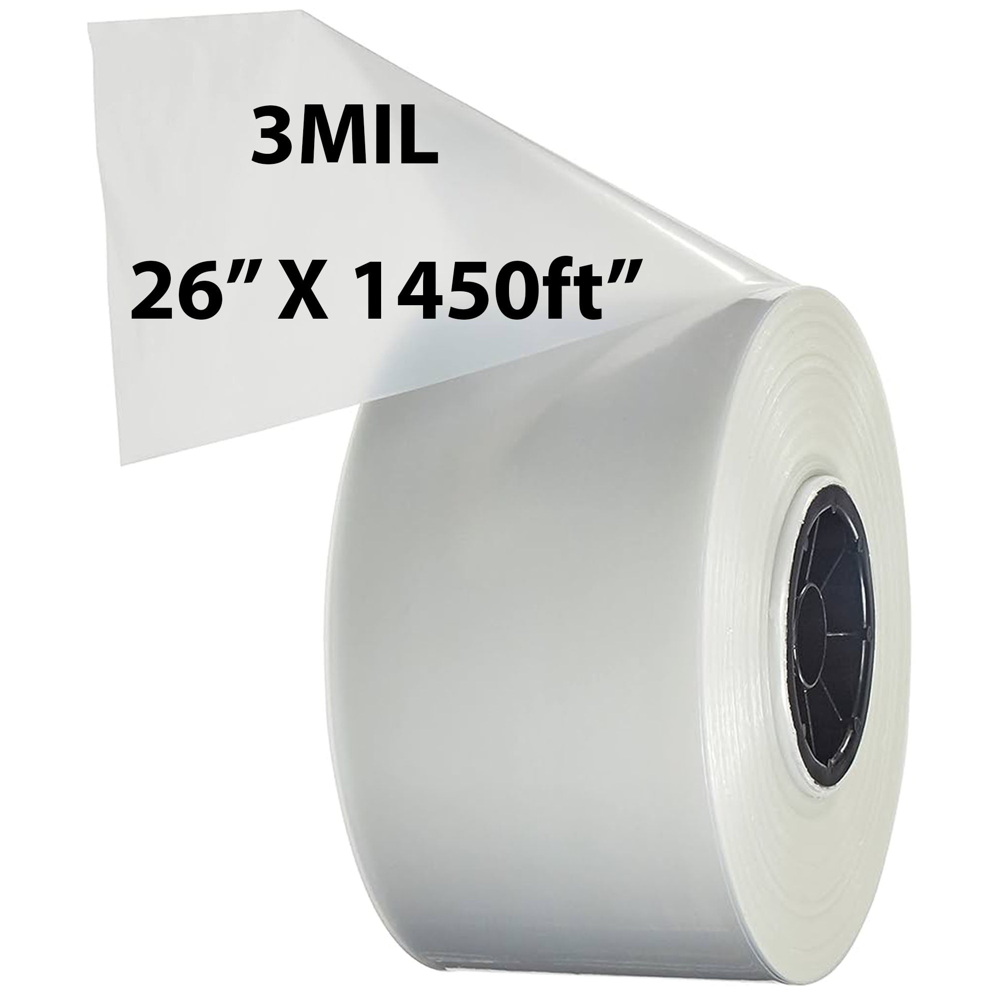 Food Grade Poly Tubing Roll Bags 3Mil 26x1450ft- Impulse Heat Sealer