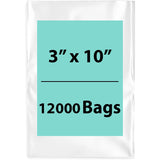 LDPE Clear Poly Bags 3X10 inches 12000 Bags