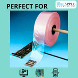 24" X 2150' 2 Mil Pink Anti-Static Poly Tubing Roll