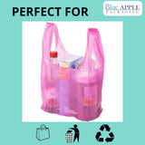 12" X 8" X 24" 0.65 Mil Magenta Plastronic HDPE T-Shirt Bags