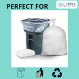 23" X 17" X 46" 45 Gal Clear LLDPE Trash Can Liners 0.8 Mil