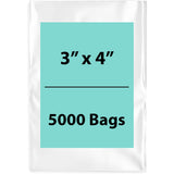 Clear Poly Bags 3Mil 3X4 Flat Open Top (LDPE)