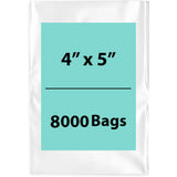 LDPE 3Mil Clear Poly Bags 4X5 inches 8000 Bags