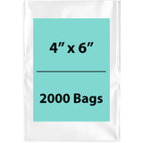 Clear Poly Bags 3Mil 4X6 Flat Open Top (LDPE)