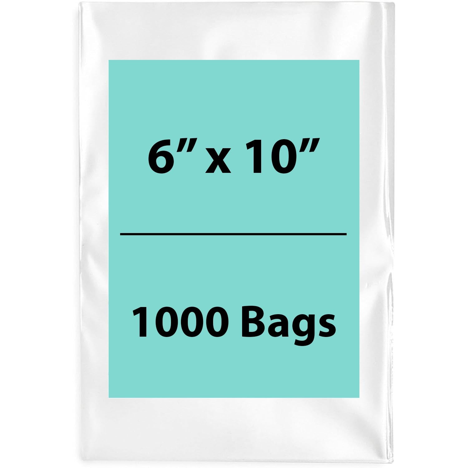 Clear Poly Bags 3Mil 6X10 Flat Open Top (LDPE)