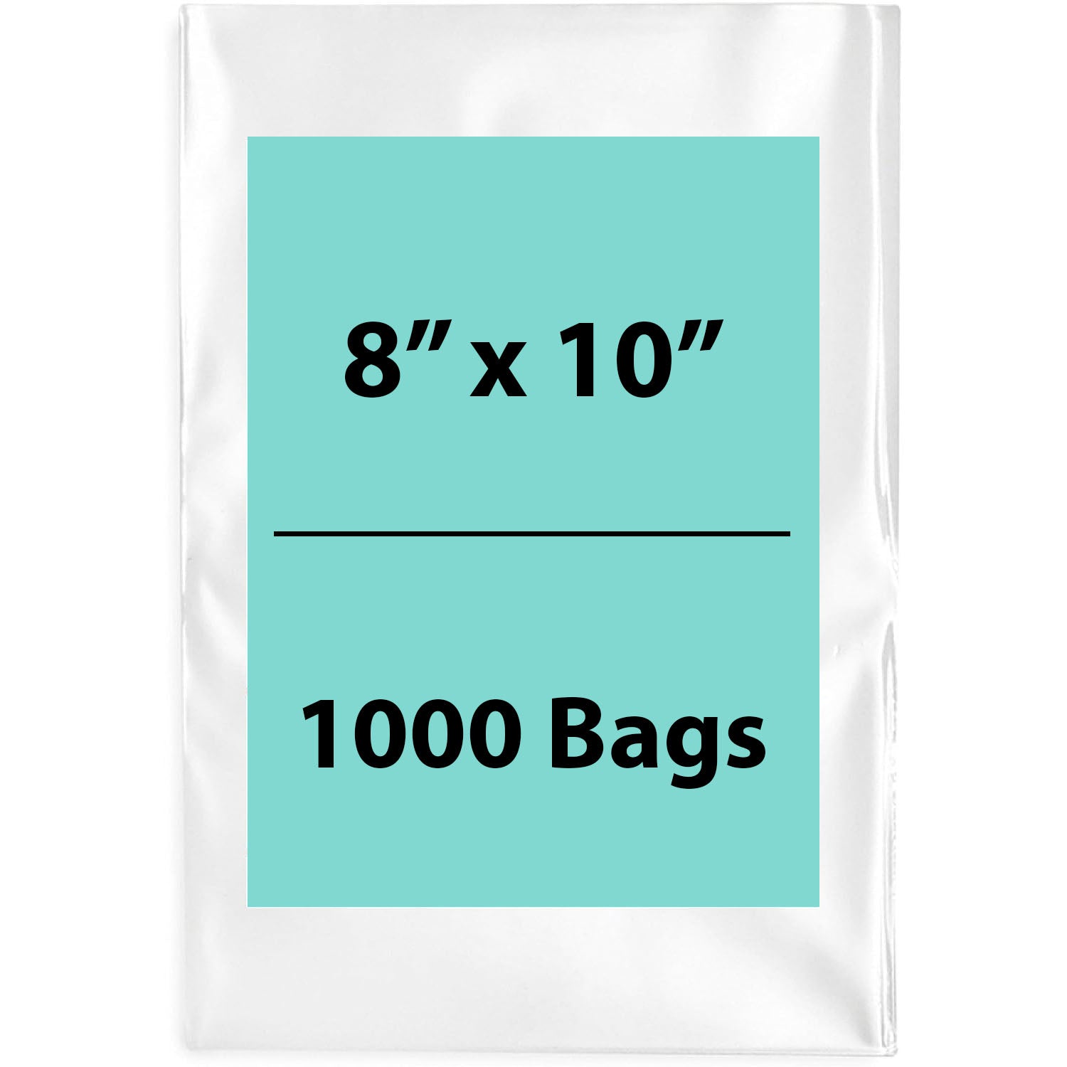 Clear Poly Bags 3Mil 8X10 Flat Open Top (LDPE)